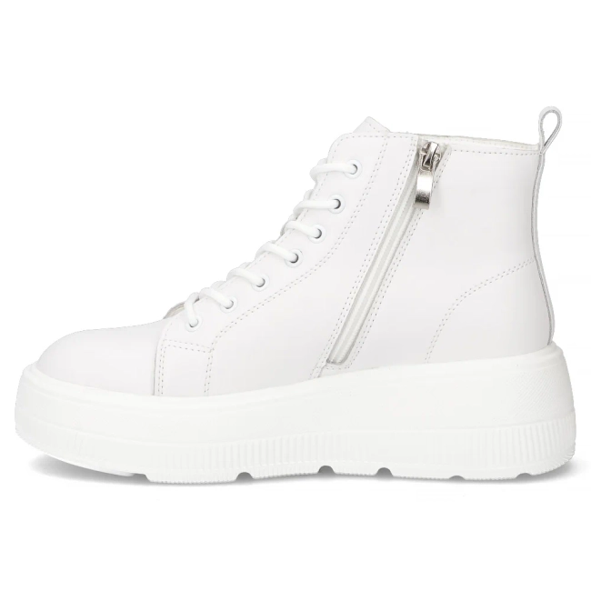 Leather ankle boots Filippo DBT6374/25 WH white