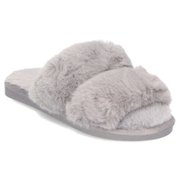 Fur slippers Grey YL-60