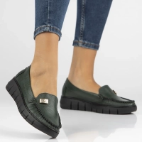 Leather loafers Filippo 10167 green