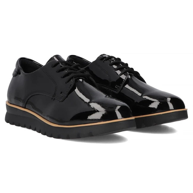 Skórzane półbuty Filippo DP6839/25 BK L czarne