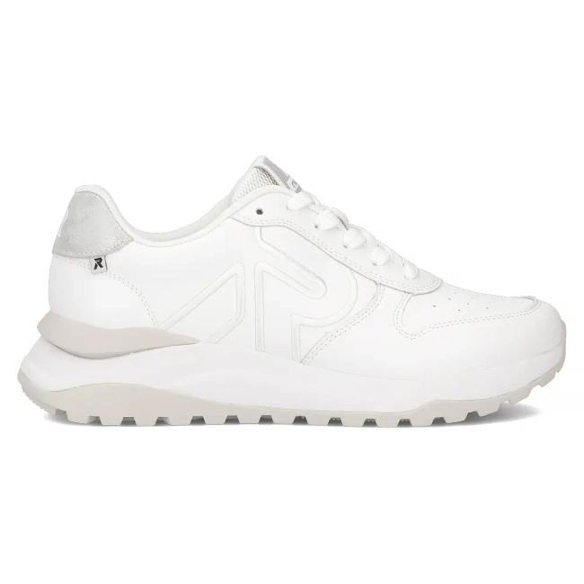 Leather sneakers Rieker W2502-80 white