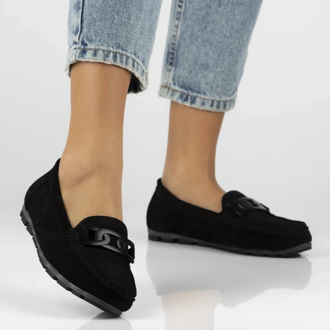 Leather loafers Filippo DP3630/25 BK black