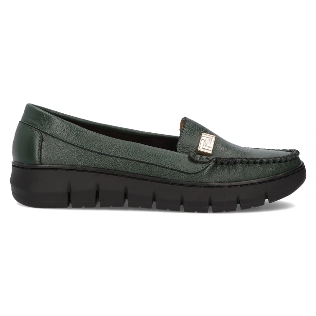 Leather loafers Filippo 10167 green