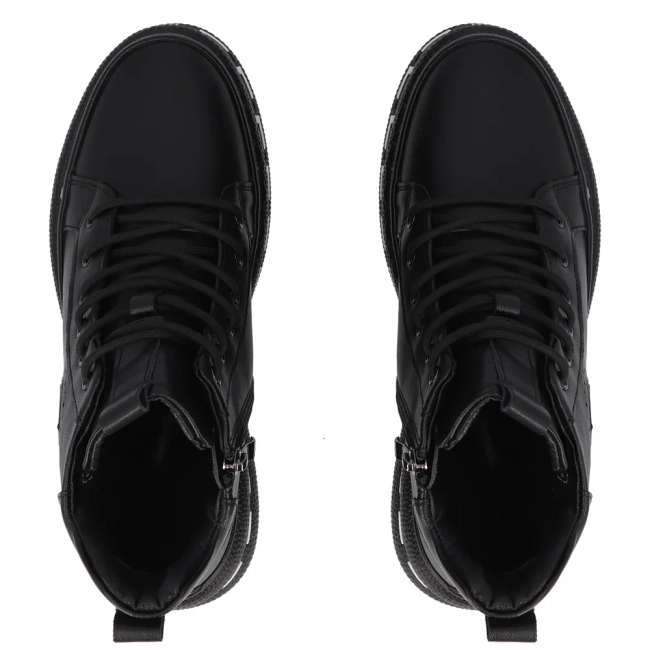 Leather ankle boots Filippo DBT7120/25 BK black