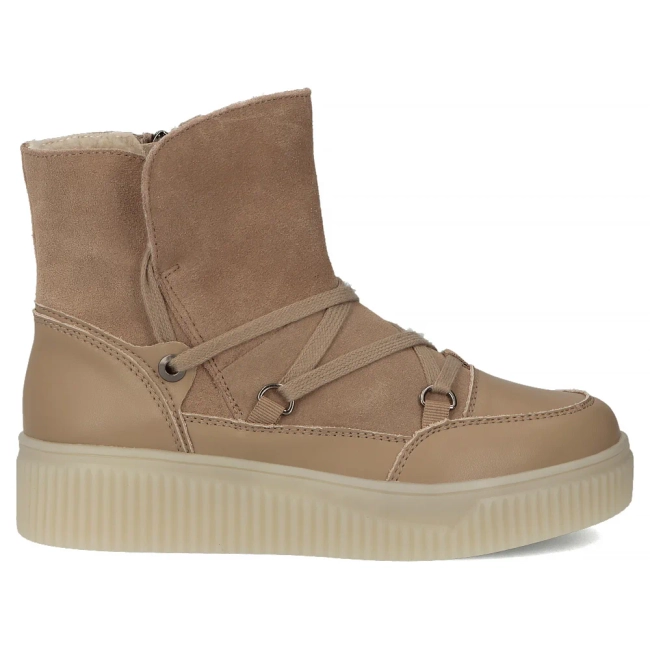 Leather ankle boots Filippo DBT7162/25 BE beige