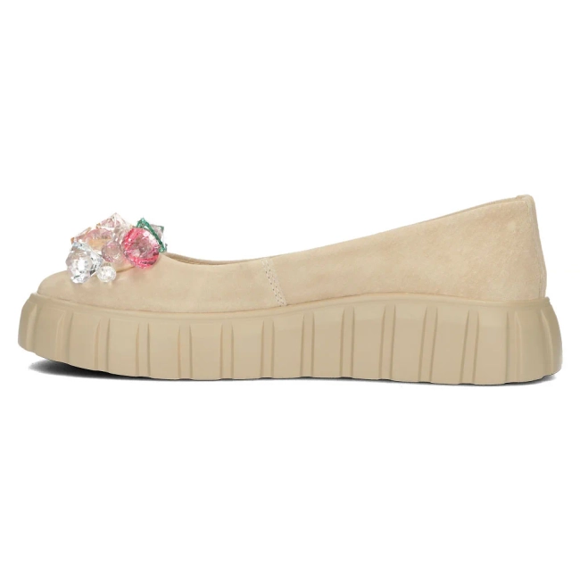 Leather shoes Filippo DP4682/24 BE beige