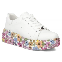 Skórzane sneakersy Filippo DP7507/26 WH MLT białe