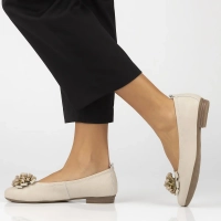 Leather ballerinas Filippo DP6782/25 BE beige