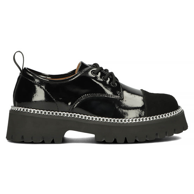 Leather shoes Filippo DP4581/23 BK black