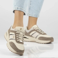 Skórzane sneakersy Filippo DP7772/26 BE BR beżowe