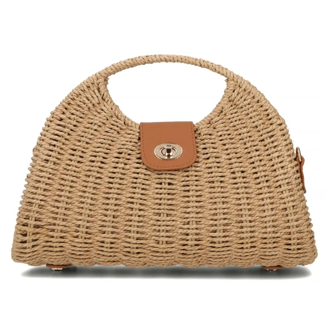 Brown woven bag bohonest