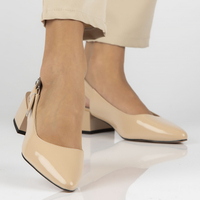 Leather pumps Filippo DP4447/23 BE beige