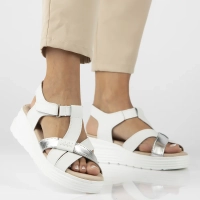 Leather sandals Filippo DS6709/25 WH white