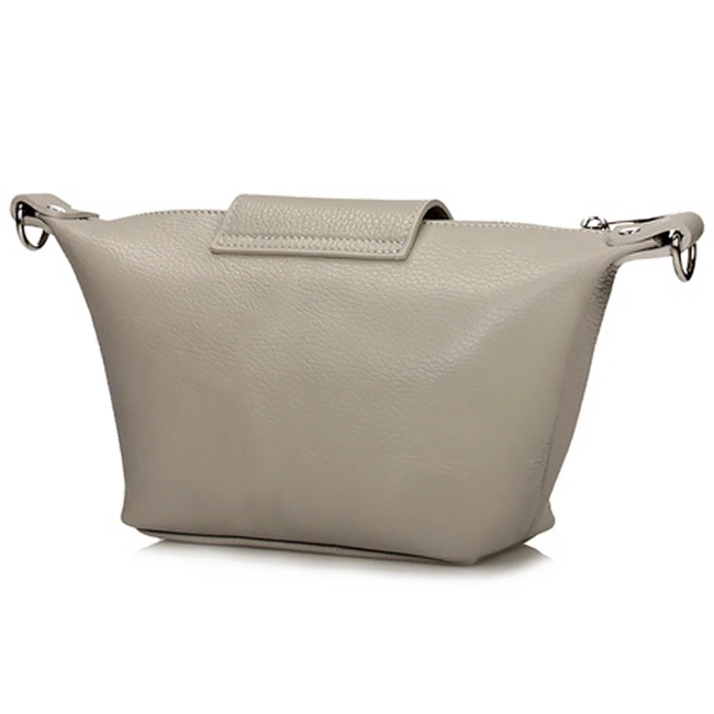 Leather handbag Toscanio G74 grey