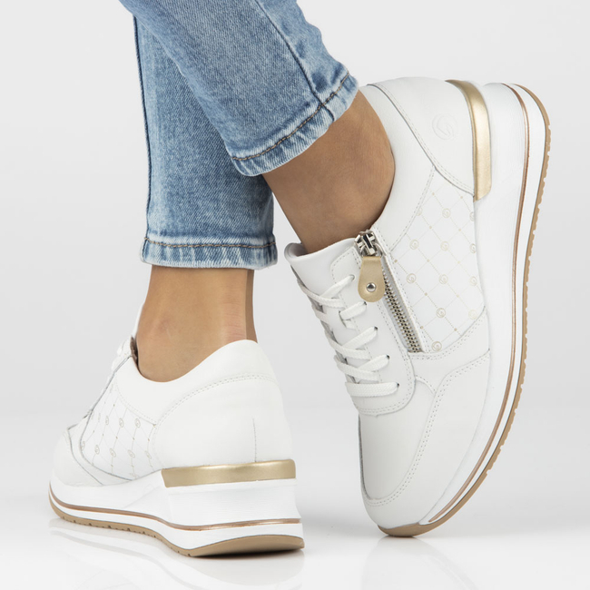 Leather sneakers Remonte D3211-80 white