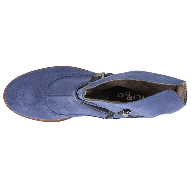 Botki Filippo 512 Niebieski Welur