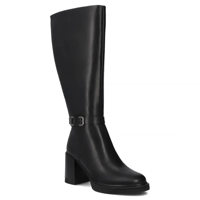 Leather ankle boots Filippo DKZ7213/25 BK black