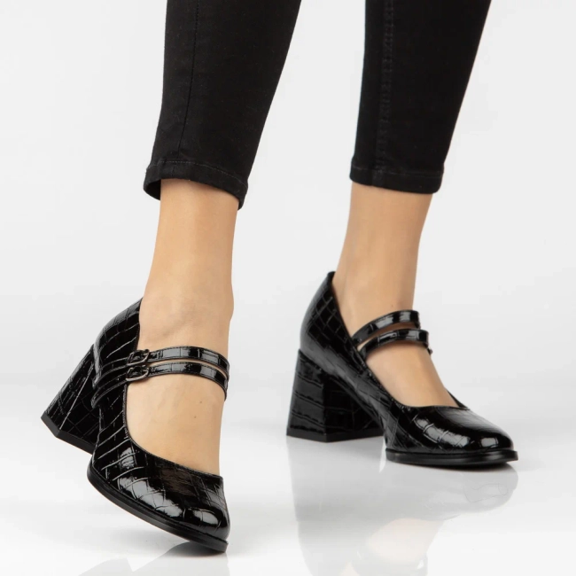 Leather shoes Filippo DP8161/26 BK black