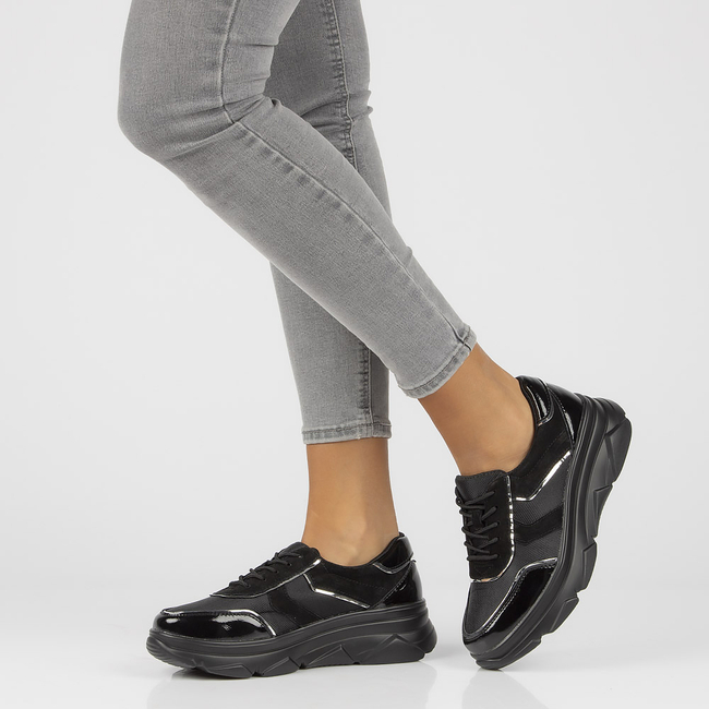 Skórzane sneakersy Filippo DP3178/21 BK czarne