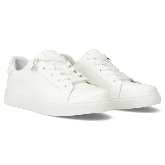 Leather shoes Filippo DP6808/25 WH white