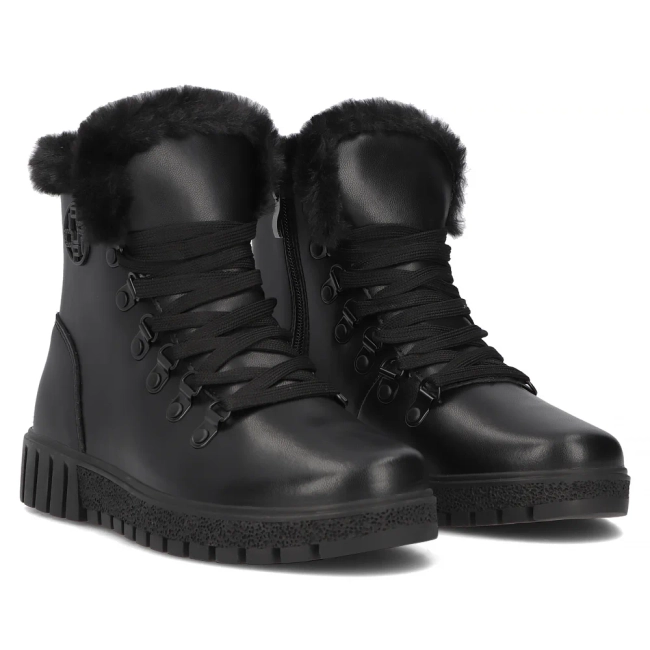 Leather ankle boots Filippo DBT6363/24 BK black