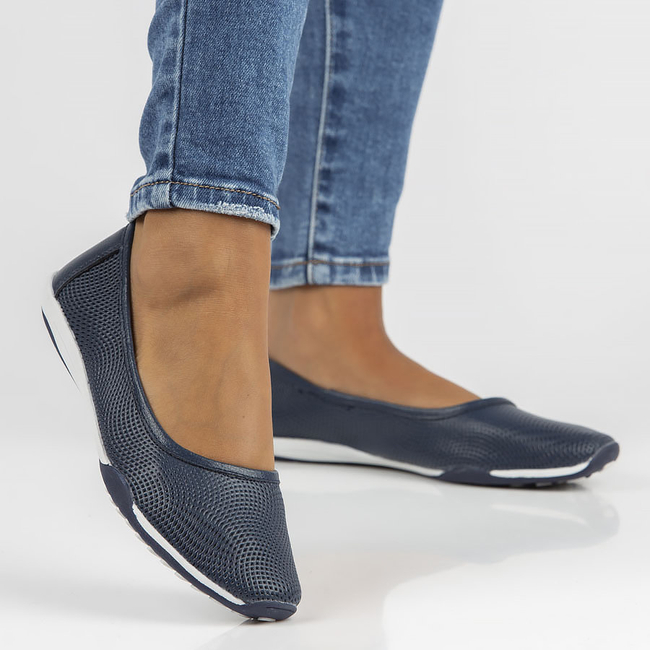 Leather shoes Filippo DP3681/22 NV navy blue