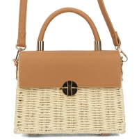 Beige box bag Grace