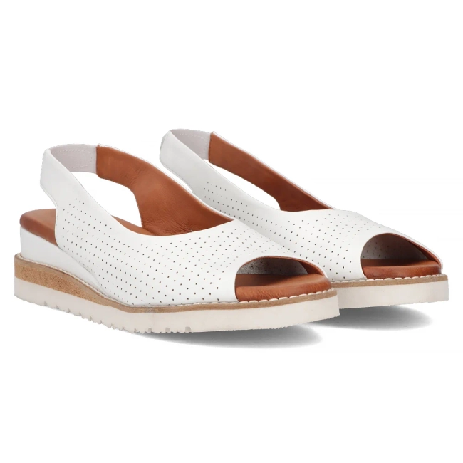 Leather sandals Artiker 50C0862 white