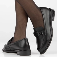 Skórzane lordsy Filippo DP6008/23 BK czarne