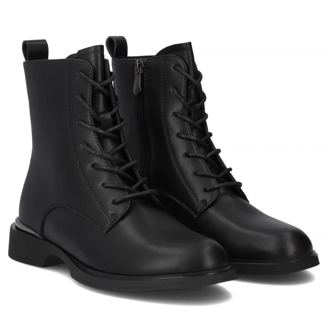 Leather ankle boots Filippo DBT6520/25 BK black