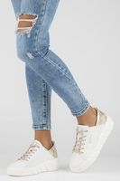 Leather sneakers Rieker W0502-80 white