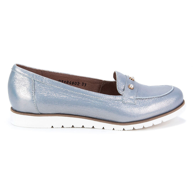 Półbuty Eksbut 28-4802-I84-1G szare lico