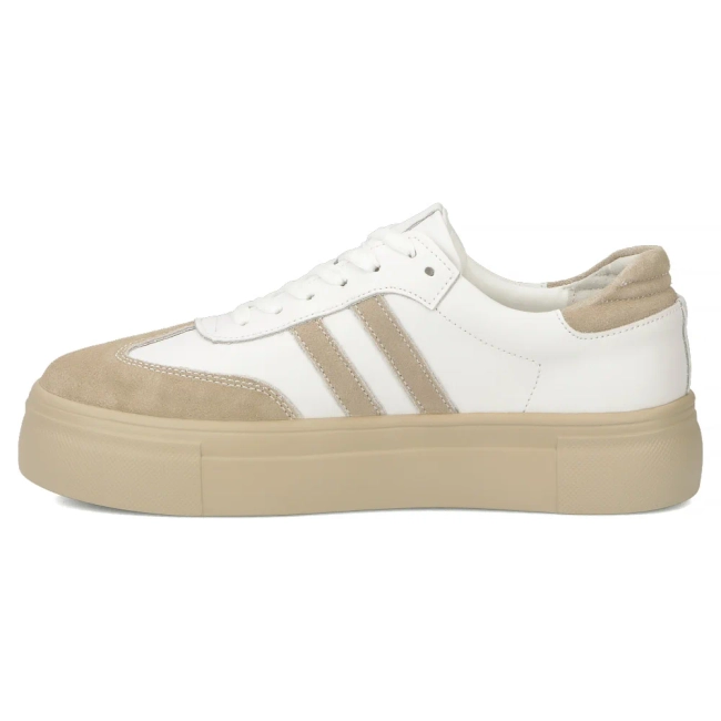 Leather sneakers Filippo DP6841/25 WH BE white
