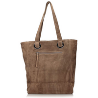 Torebka Toscanio Shopper Zamszowa C117 ciemna beżowa
