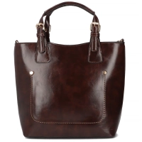Dark brown handbag solea
