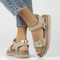 Leather sandals Filippo 40443 beige