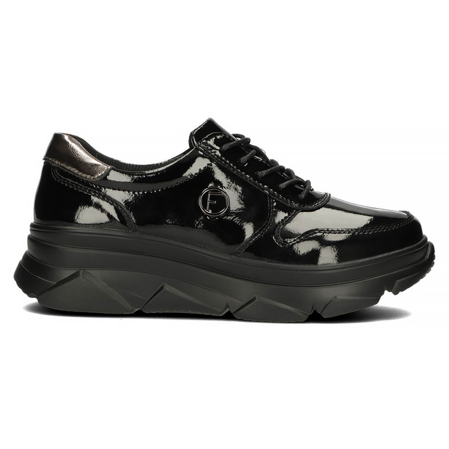 Leather Sneakers Filippo DP2138/22 BK L black