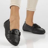 Leather loafers Filippo DP4547/23 BK black