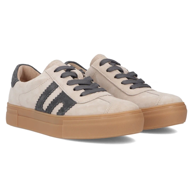 Leather sneakers Filippo DP6798/25 BE GR beige
