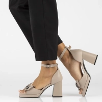 Leather sandals Filippo DS6179/24 BE beige