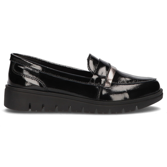 Skórzane półbuty Filippo DP3205/21 BK czarne