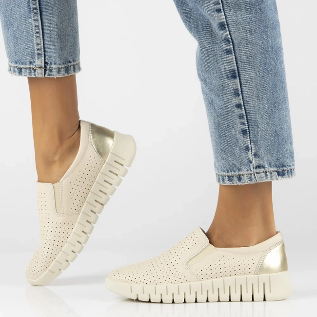 Leather shoes Filippo DP6081/24 BE beige