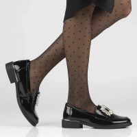 Skórzane lordsy Filippo DP4787/23 BK czarne