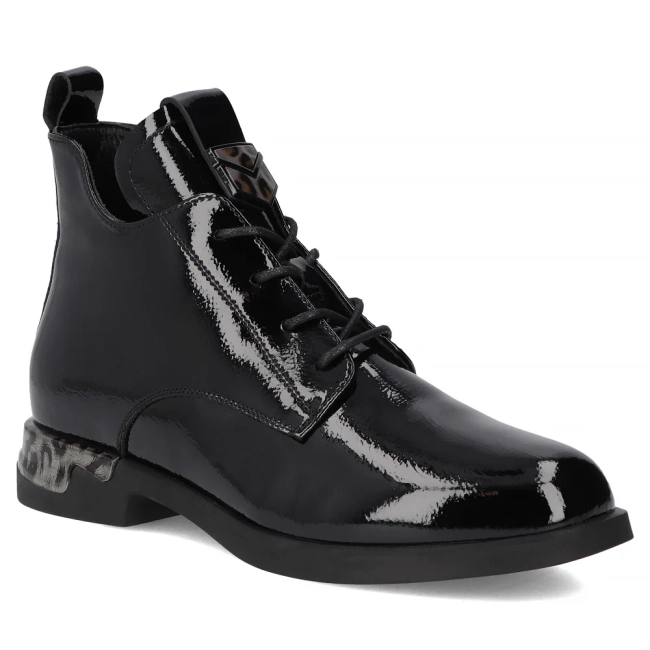 Leather ankle boots Filippo DBT7229/25 BK black