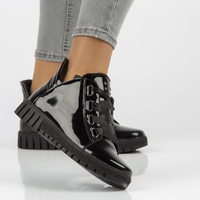 Leather ankle boots Filippo DBT3197/21 BK black