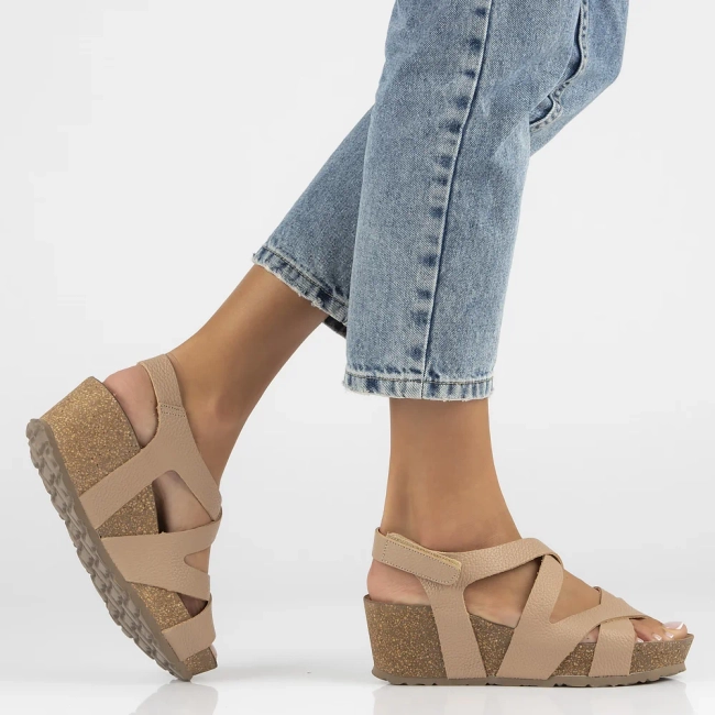 Leather sandals Yokono BARI-303 OPA PARDO pink