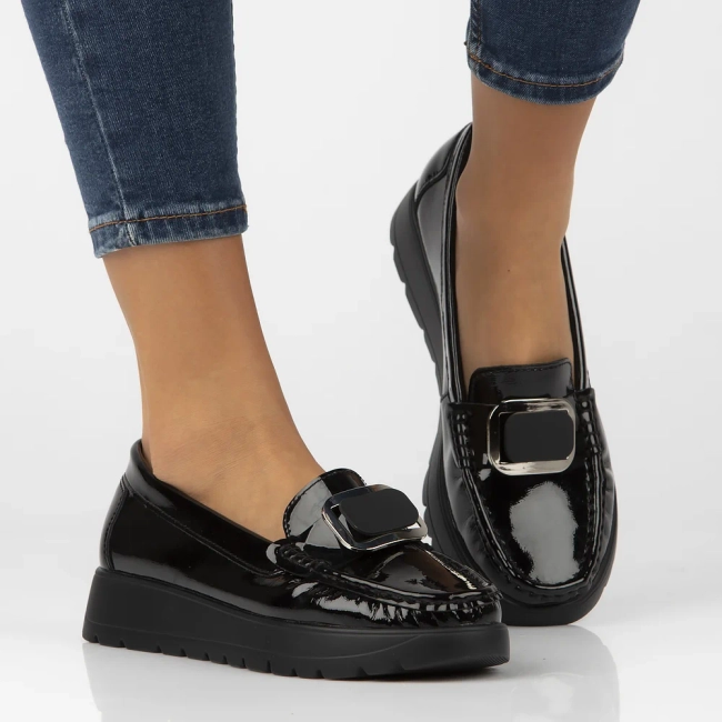 Leather loafers Filippo DP7056/25 BK L black