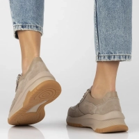 Leather sneakers Filippo DP6435/24 TP taupe