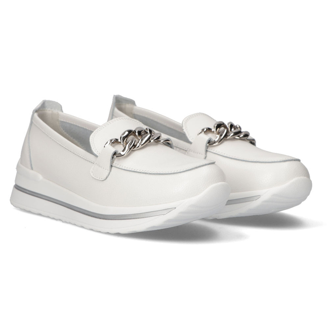 Leather shoes Filippo DP3555/22 WH white