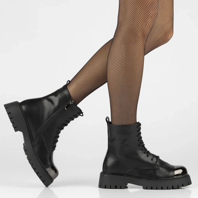 Leather boots Filippo DBT6405/24 BK black